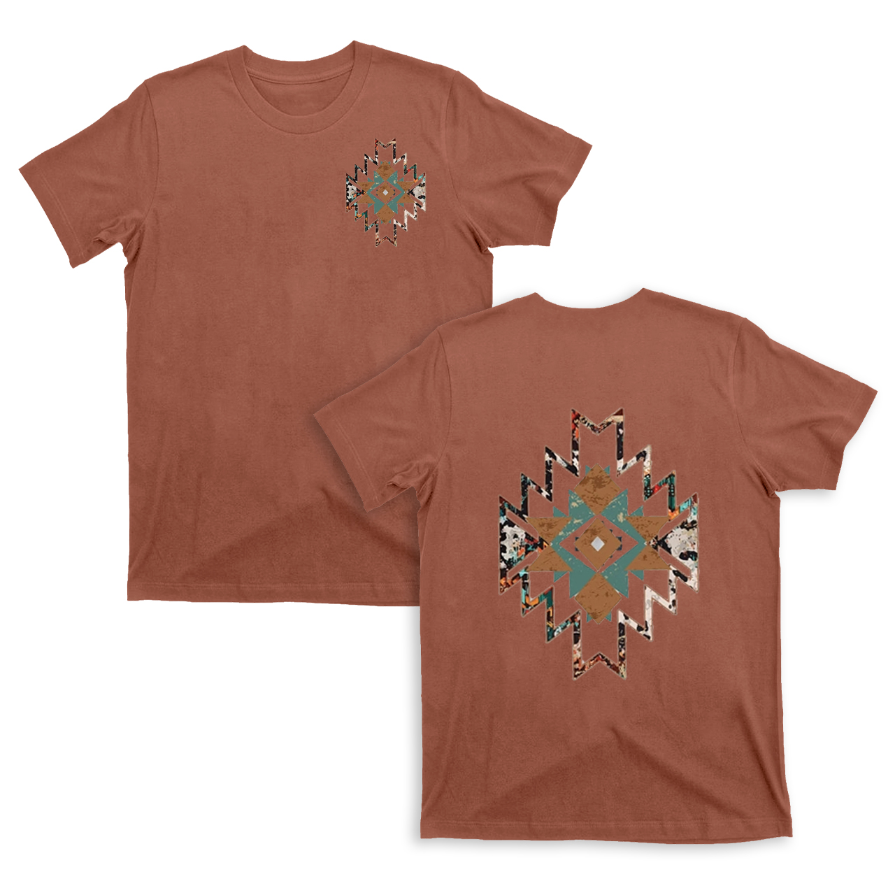 Cowboy Aztec Double sided printing T-Shirts