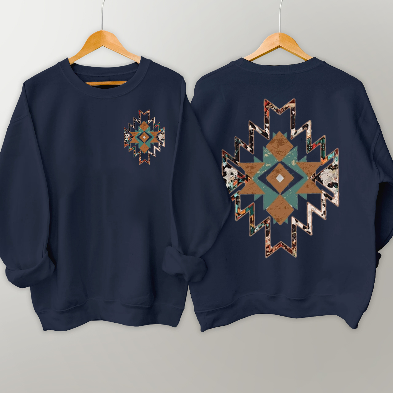 Cowboy Aztec Double sided printing Sweatshirt