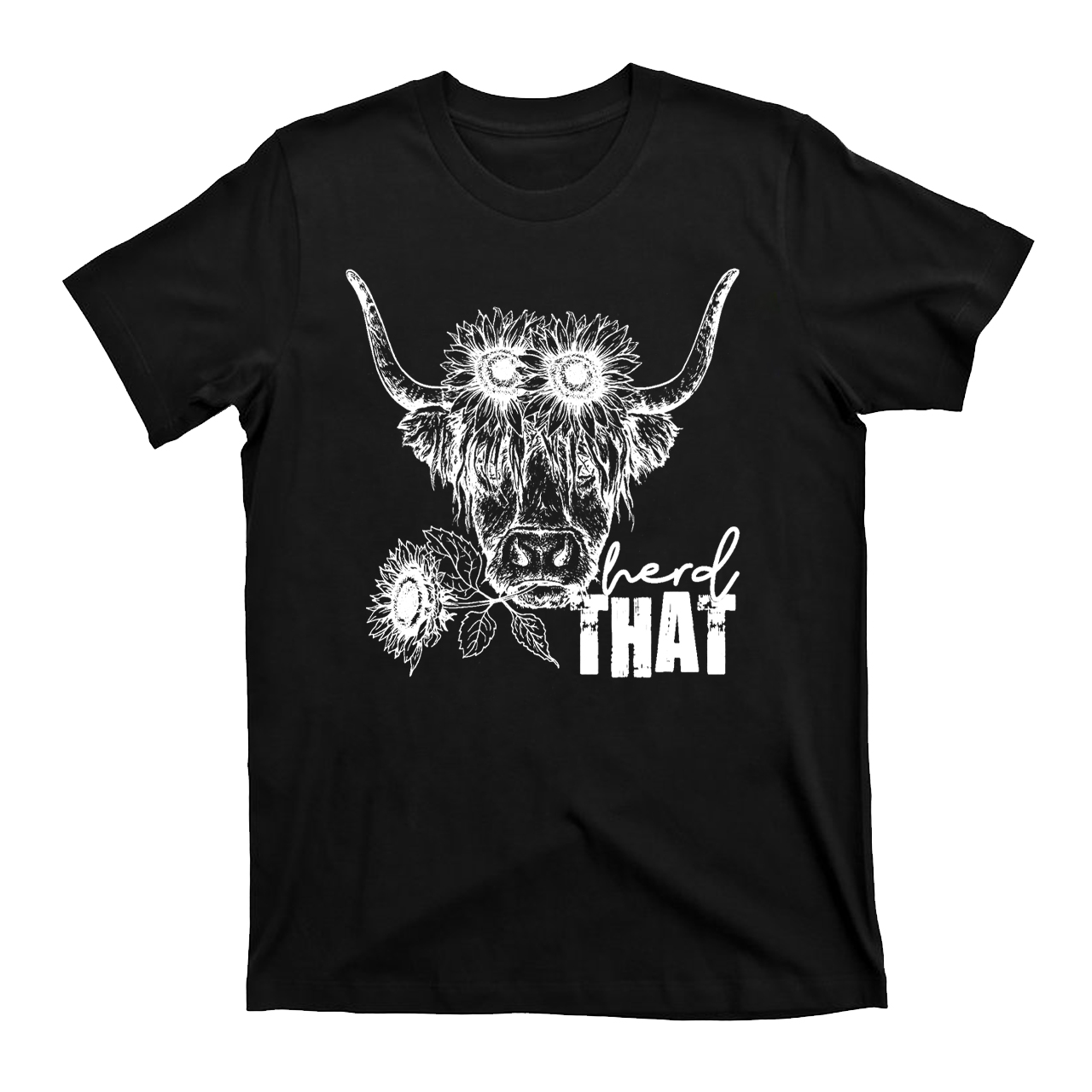 Cowboy Highland cow T-Shirts