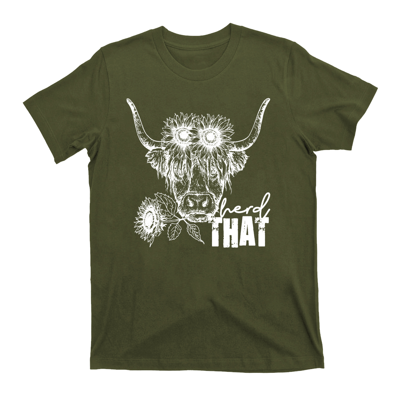 Cowboy Highland cow T-Shirts