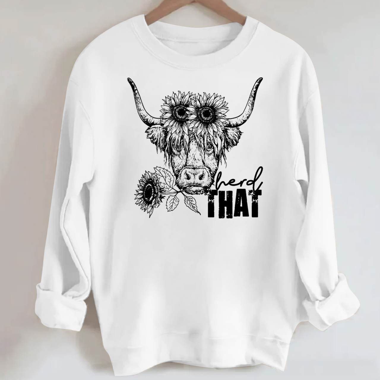 Cowboy Highland cow Sweatshirt