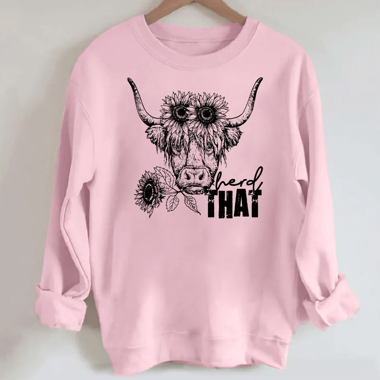 Cowboy Highland cow Sweatshirt
