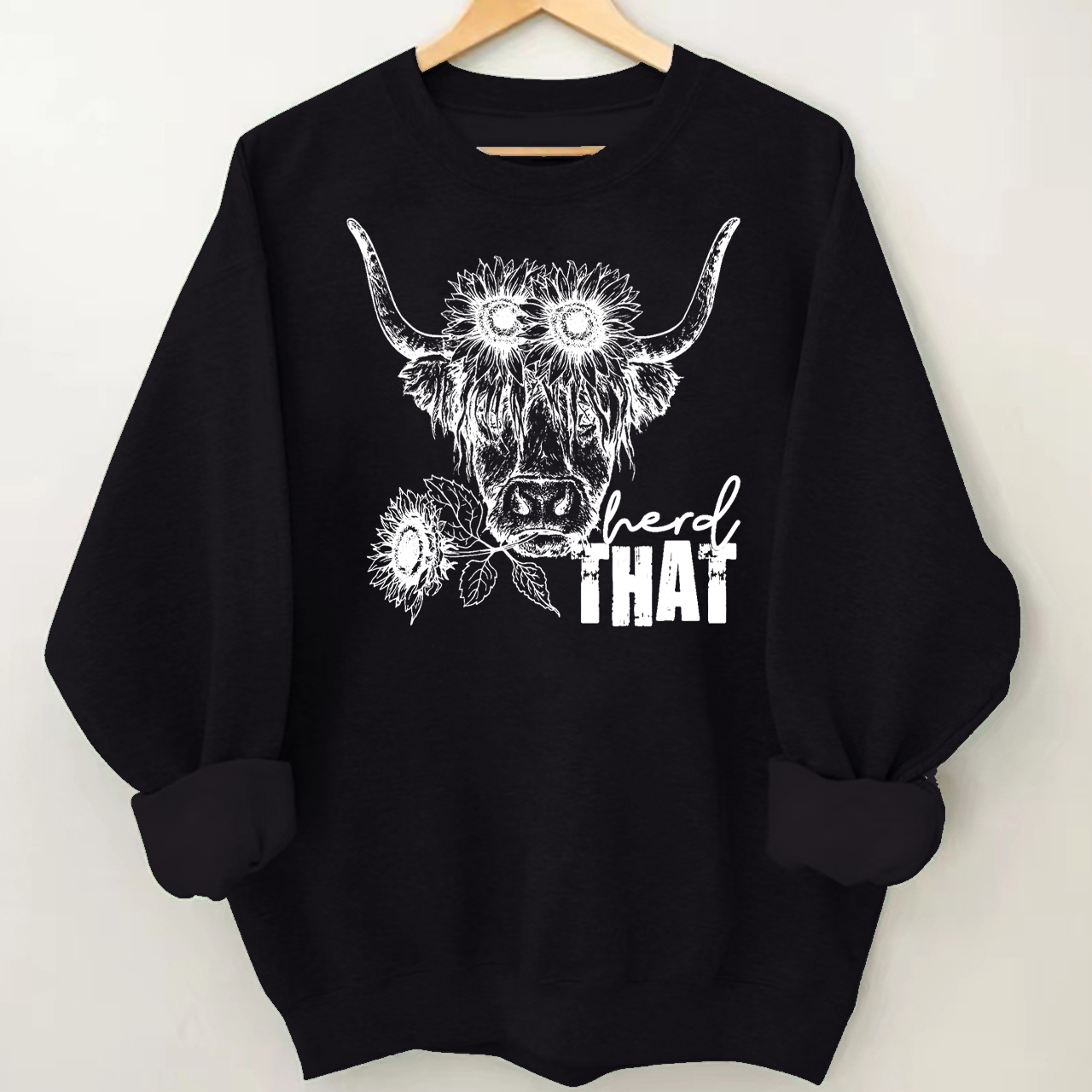 Cowboy Highland cow Sweatshirt