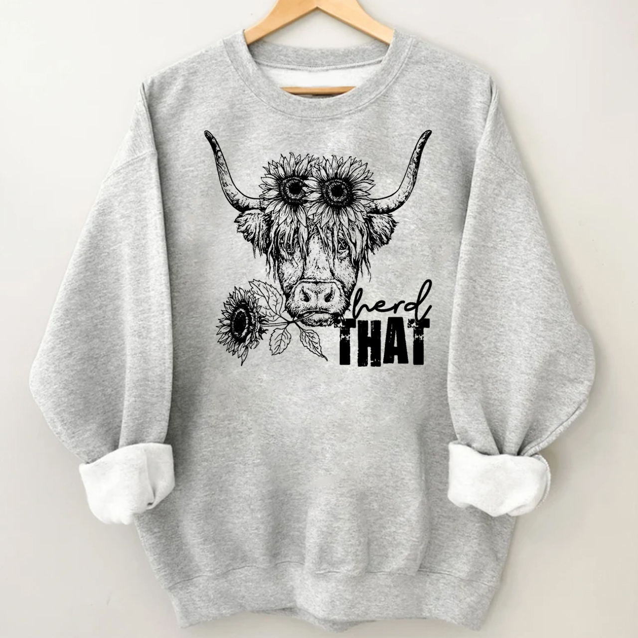 Cowboy Highland cow Sweatshirt