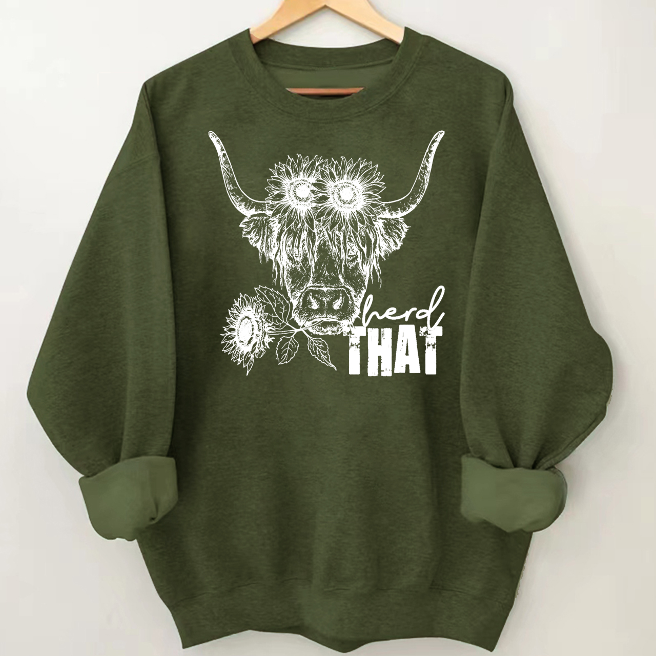 Cowboy Highland cow Sweatshirt