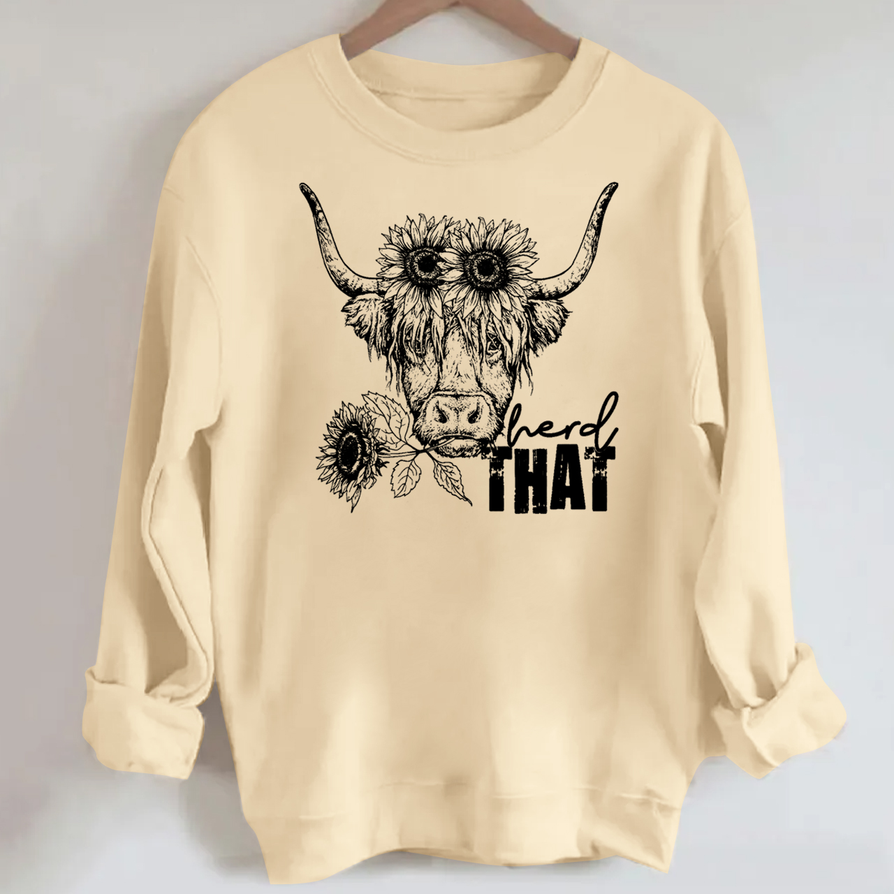 Cowboy Highland cow Sweatshirt