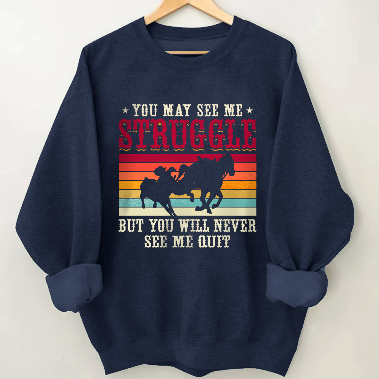 Cowboys Funny Steer Wrestlers Sweatshirt