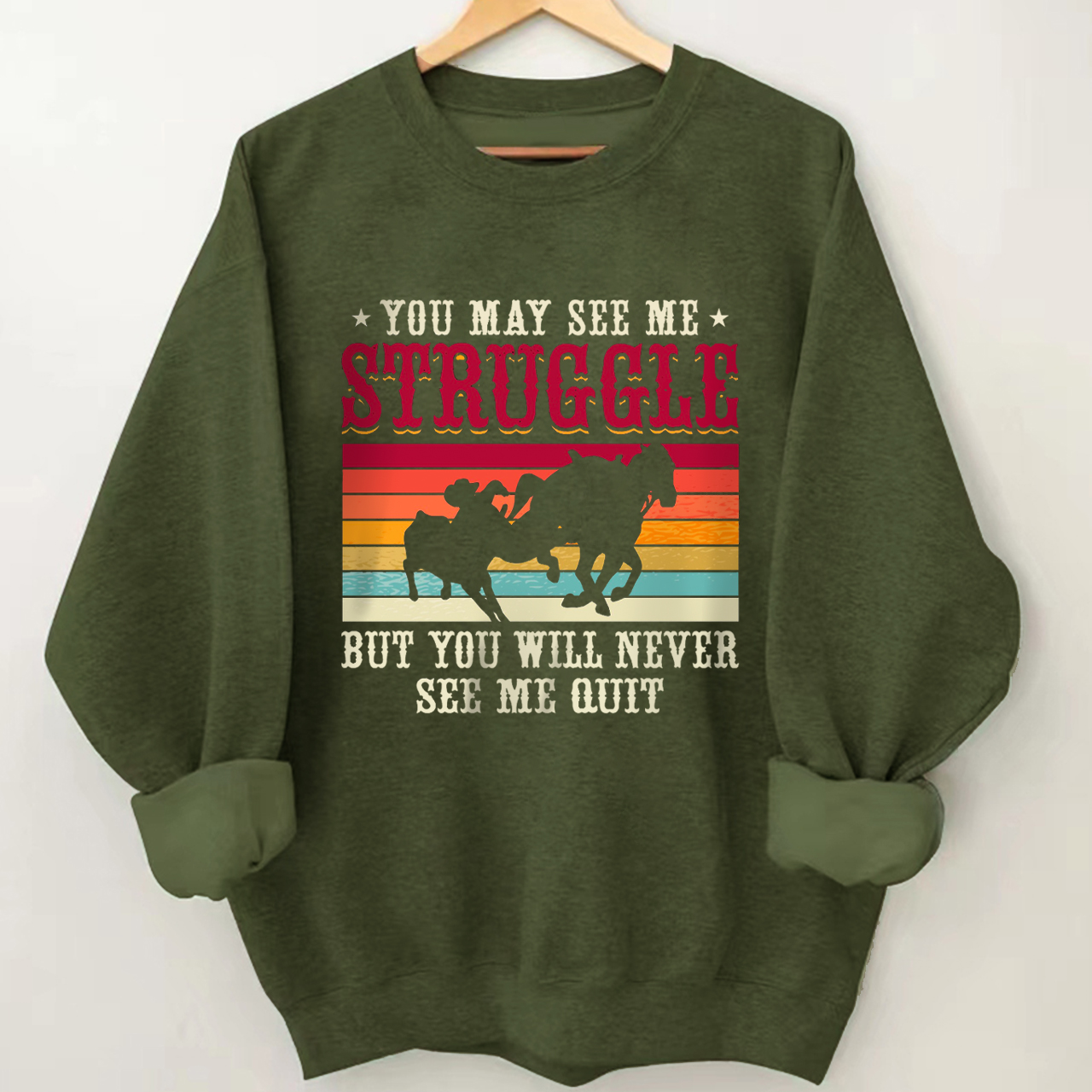 Cowboys Funny Steer Wrestlers Sweatshirt
