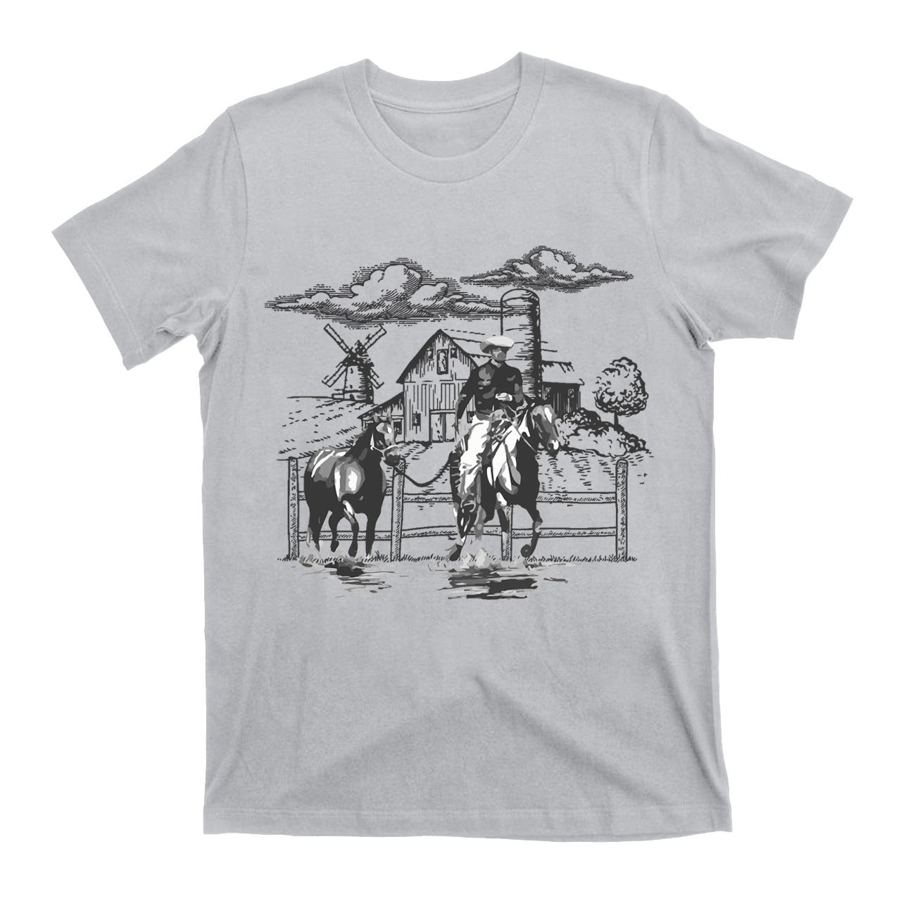 Western Country Cowboys Sublimation T-Shirts