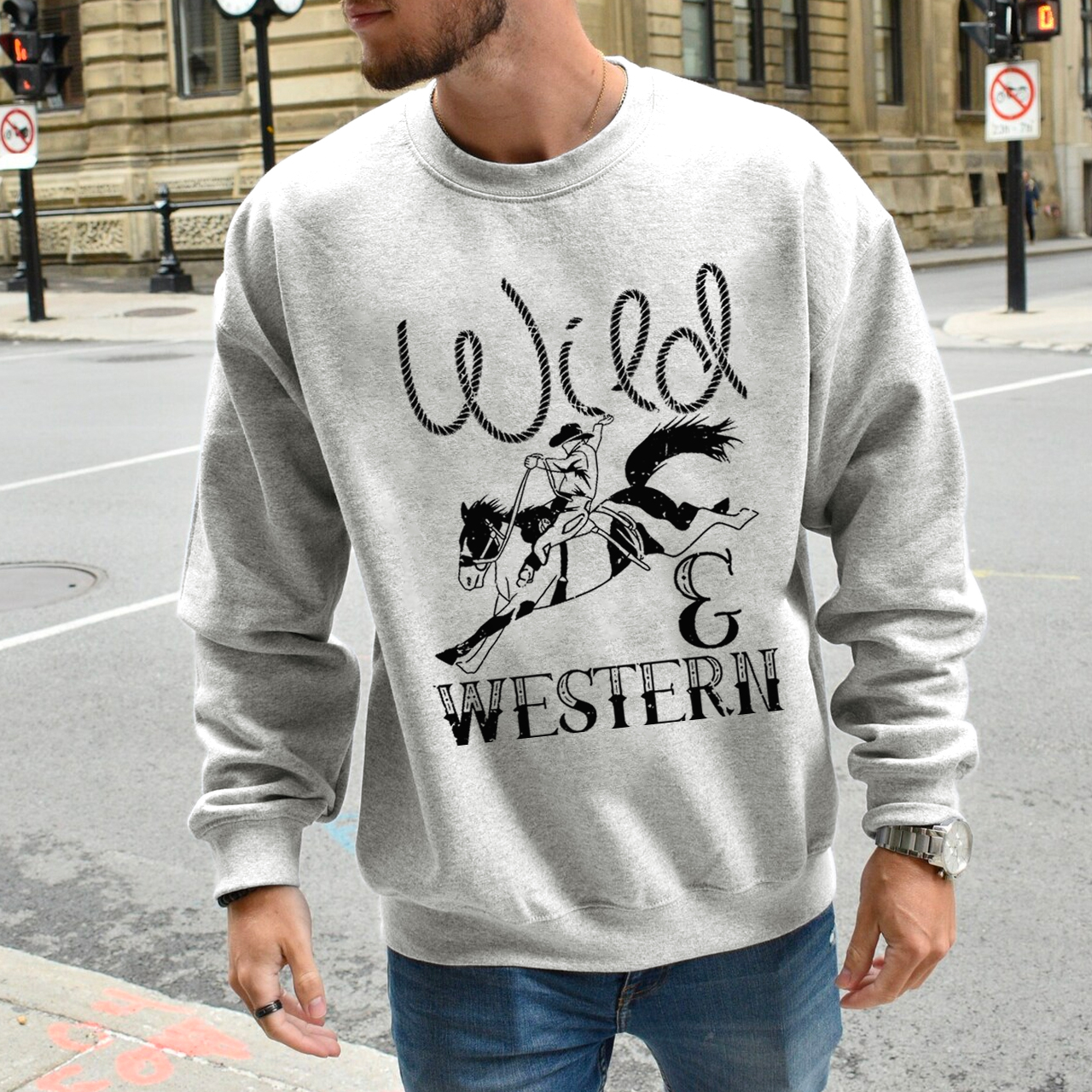 Cowboy Funny Bareback Rider Sweatshirt