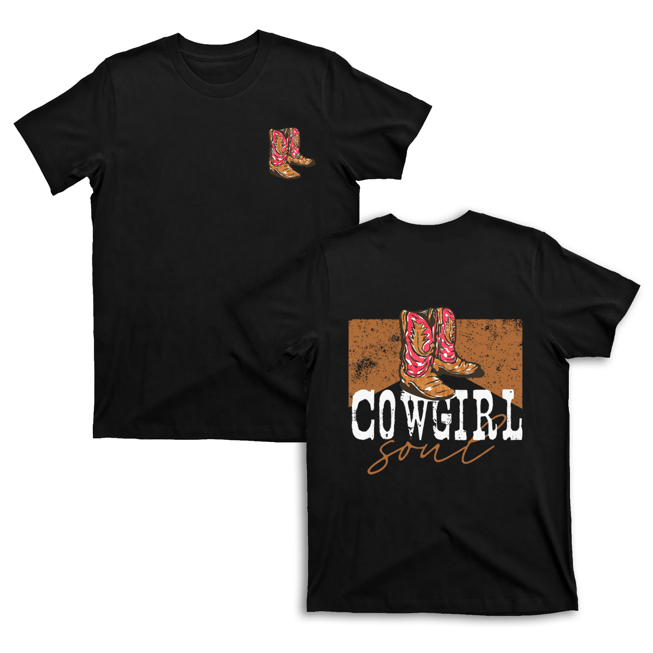 Cowgirl Soul Double sided printing T-Shirts
