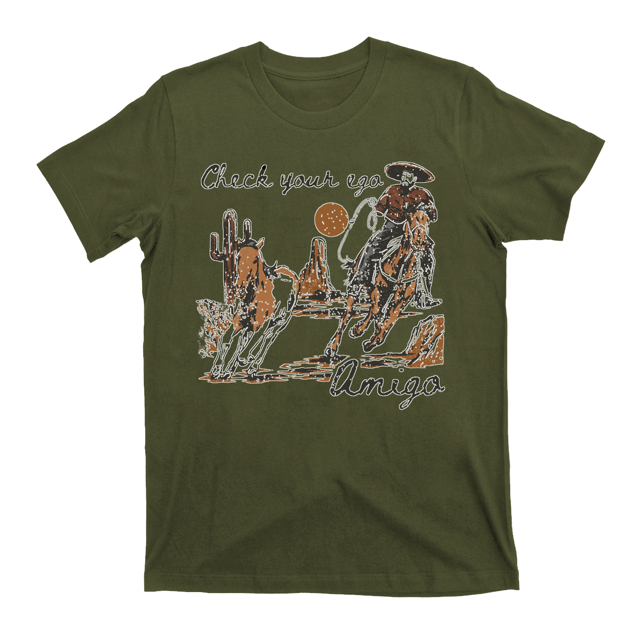CowboyCheck Your Ego Amigo T-shirts