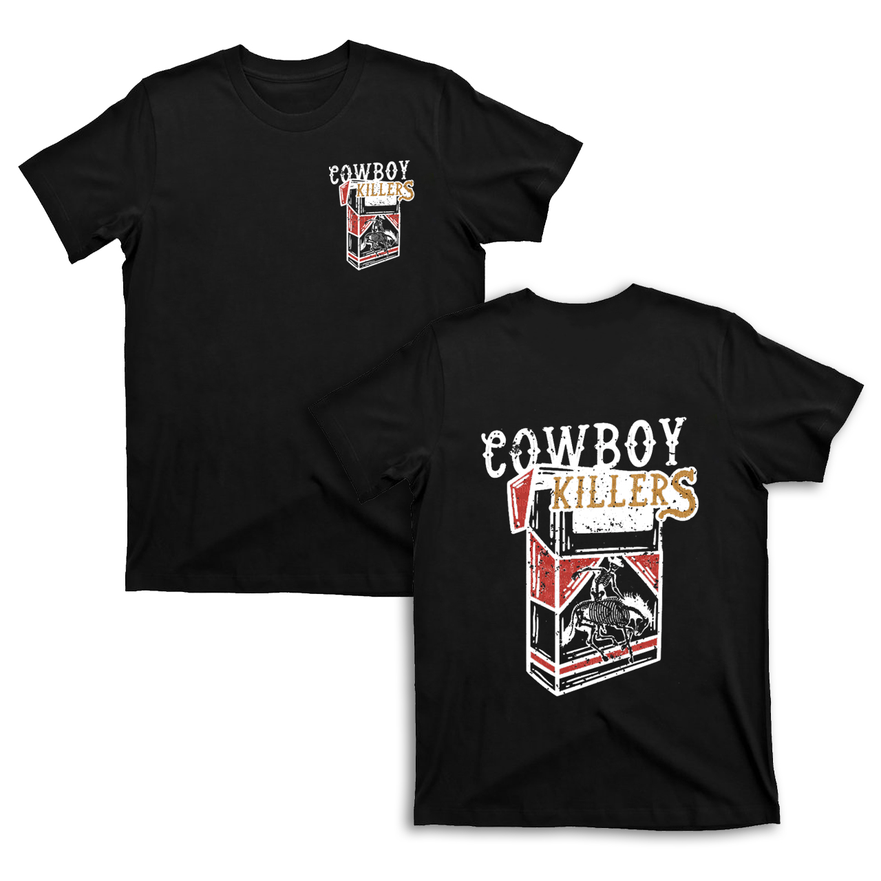 Cowboy killers Double sided printing T-shirts