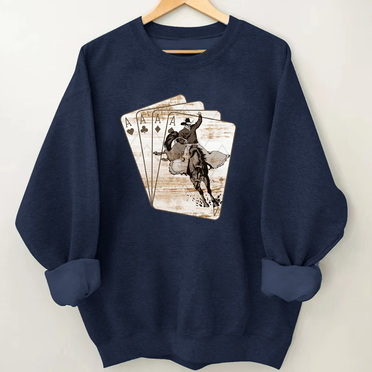 Cowboy Playing Card Sweatshirt