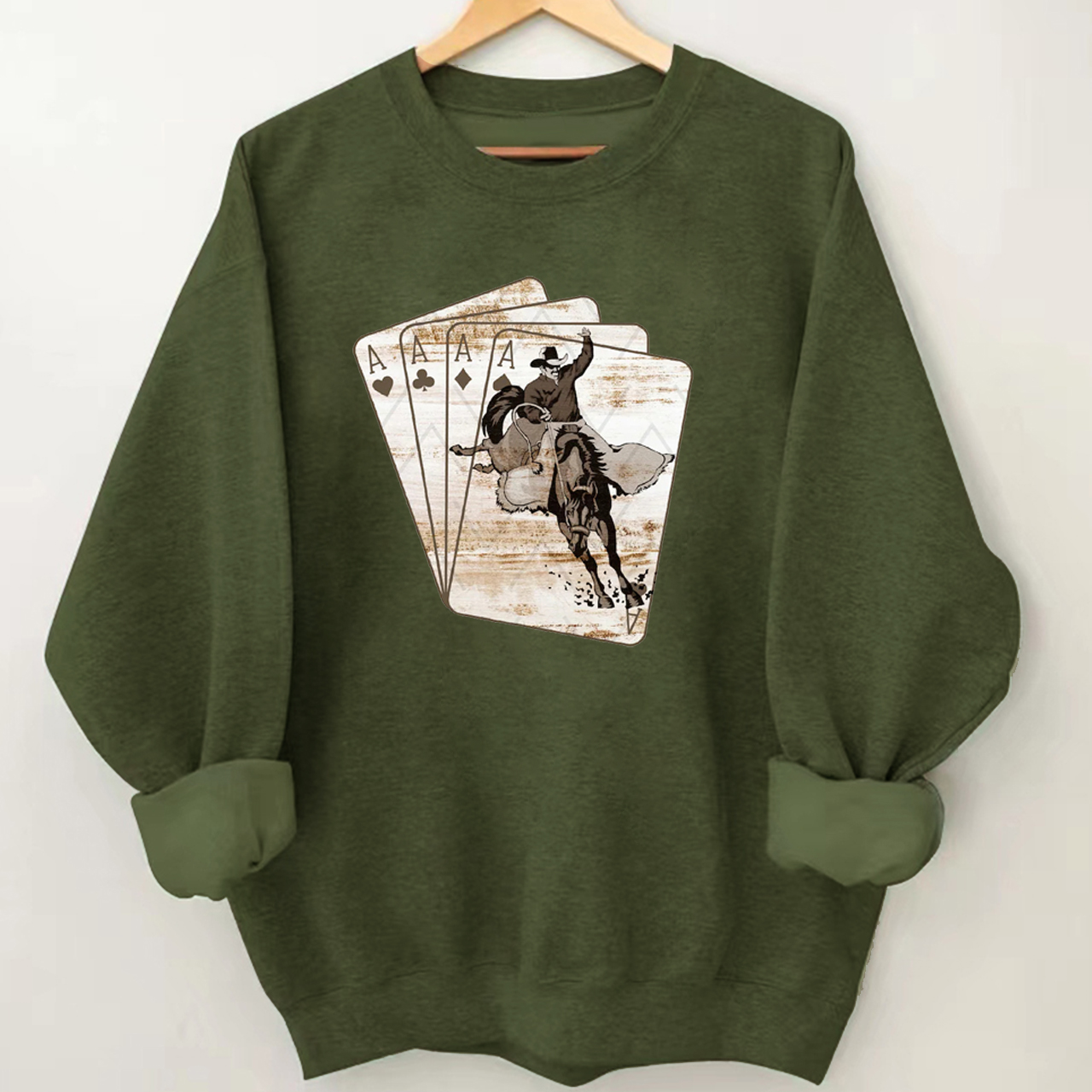 Cowboy Playing Card Sweatshirt