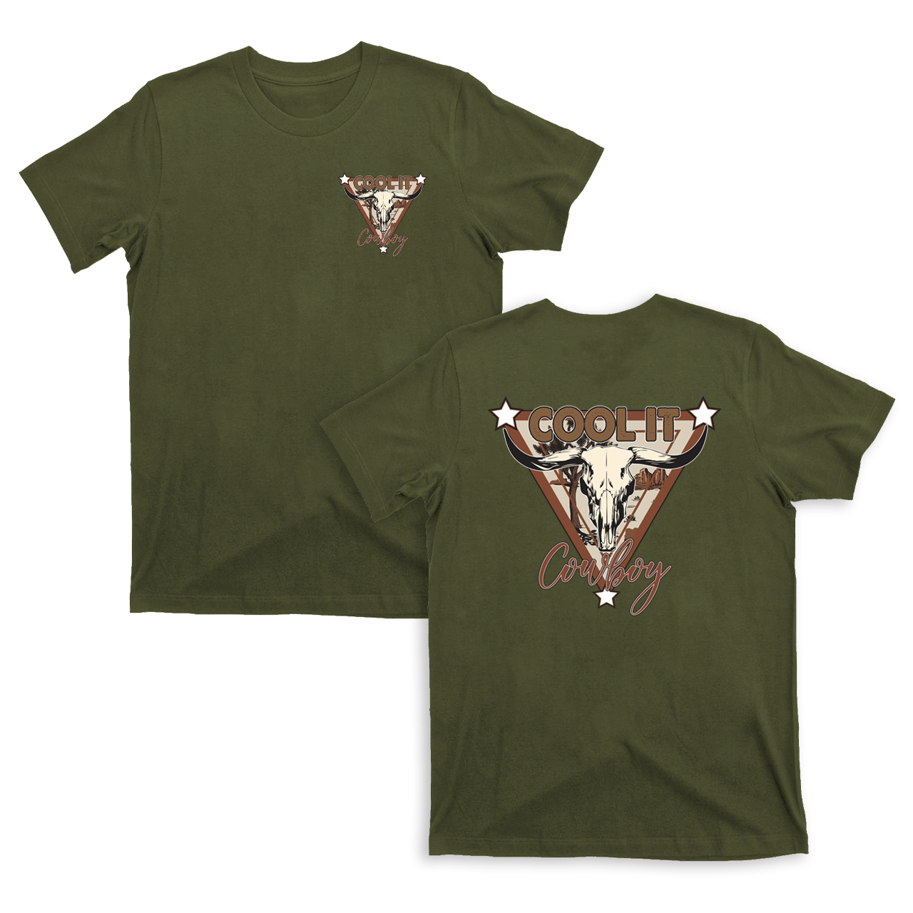 Cowboy Cool It Mysterious Triangle T-shirts