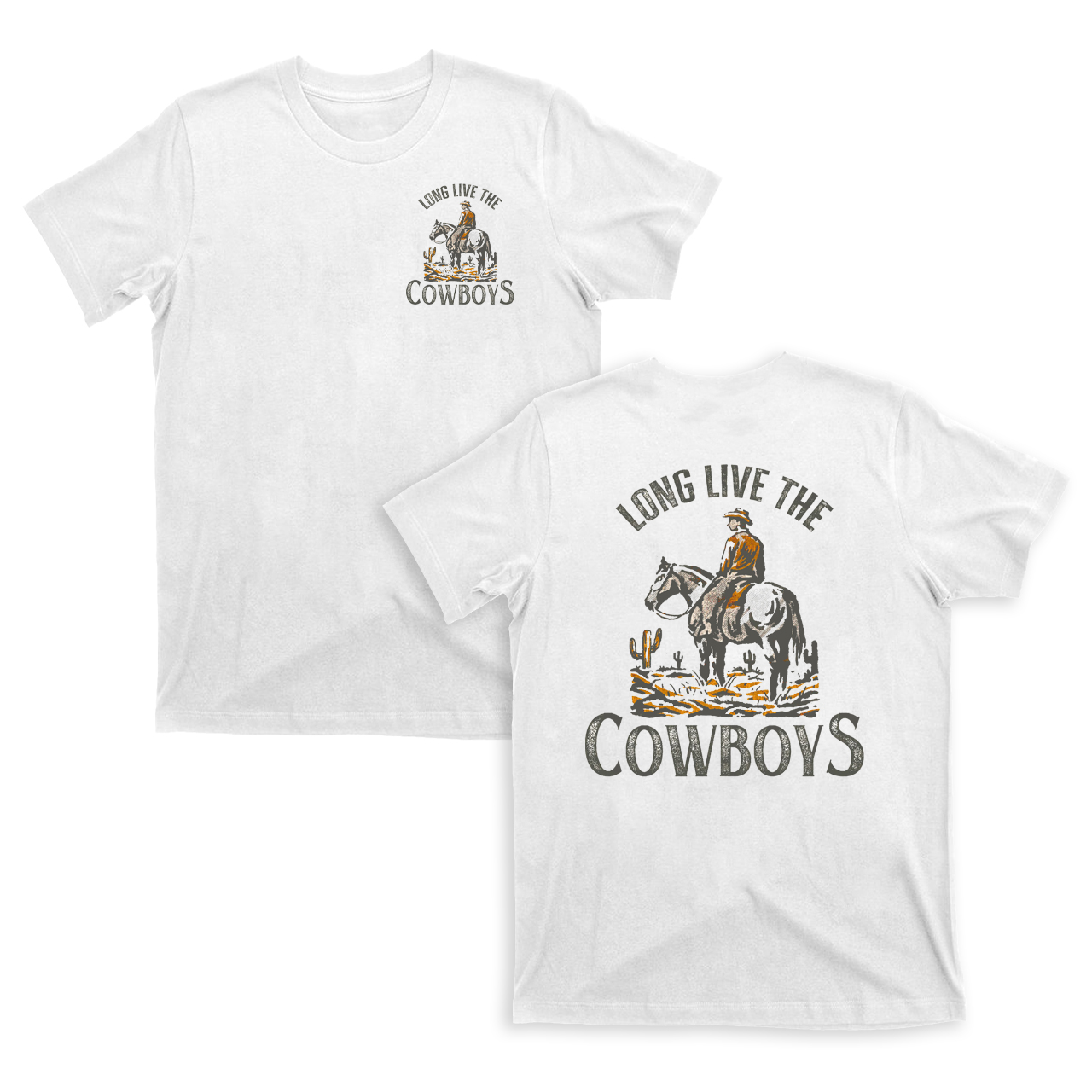 Long Live The Cowboys Horse T-shirts