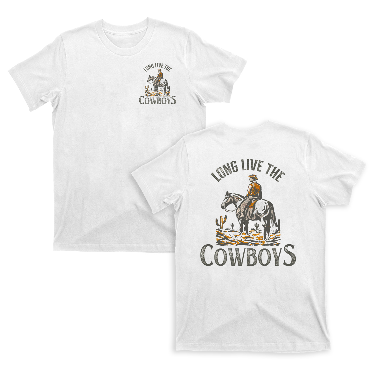 Long Live The Cowboys Horse T-shirts