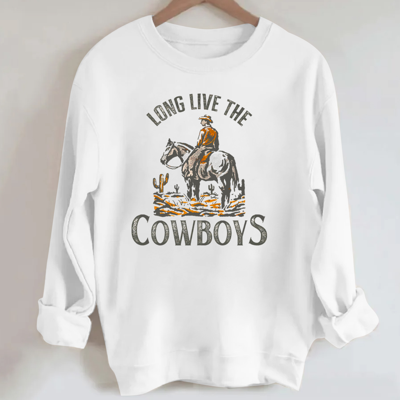 Long Live The Cowboys Horse Sweatshirt