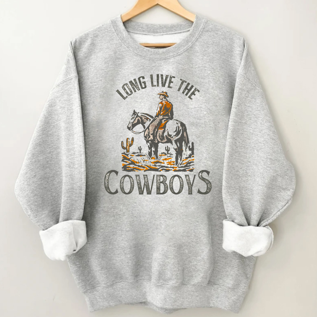 Long Live The Cowboys Horse Sweatshirt