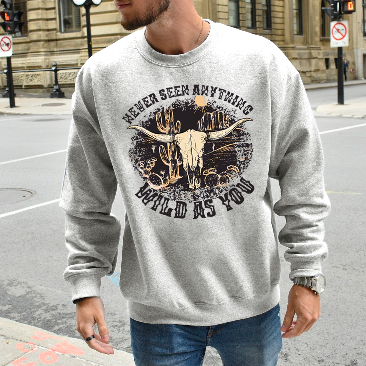 Cowboy Never Seen Anything Wild As You Sweatshirt