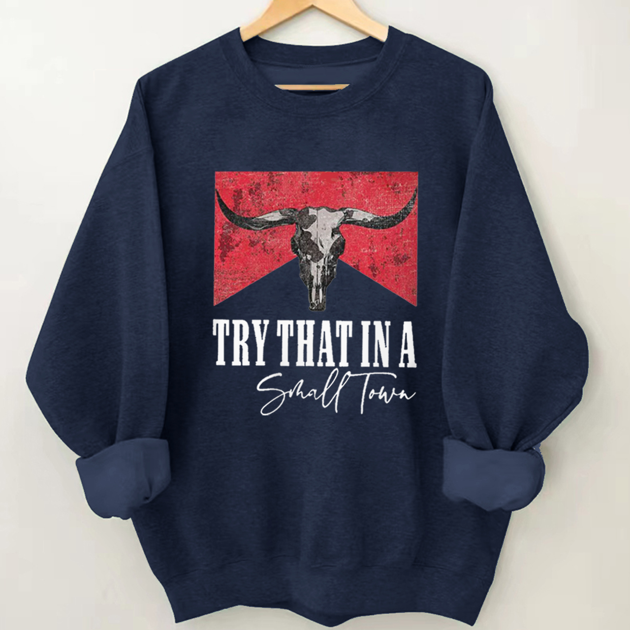 Cowboy IN A SMALL TOWN GRAPHIC Sweatshirt