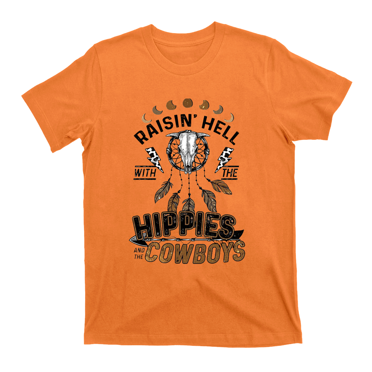 Raisin��s Hell with the HIPPIES AND THE COWBOYS  T-Shirts