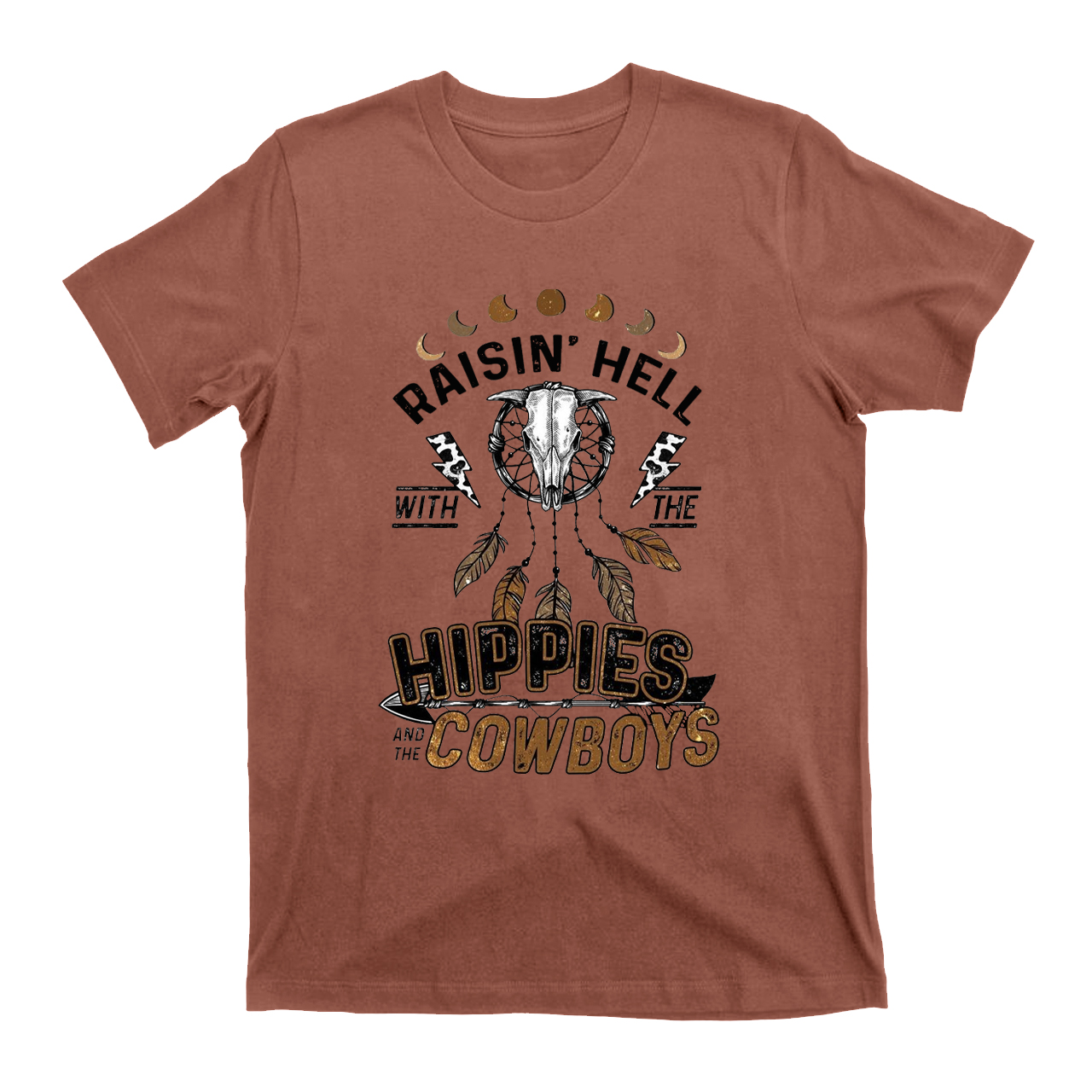 Raisin��s Hell with the HIPPIES AND THE COWBOYS  T-Shirts