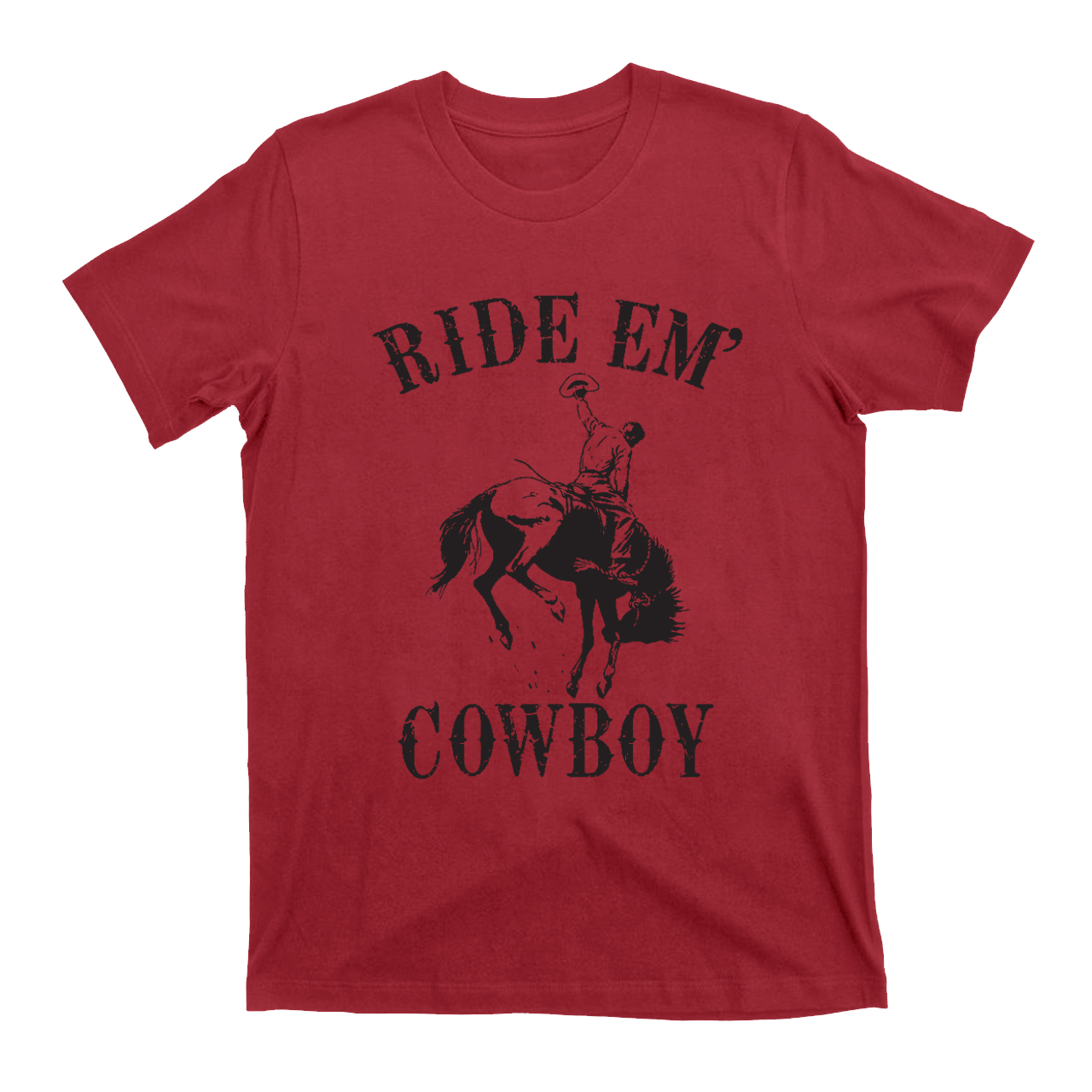 Cowboys taming wild horses EM'  T-Shirts