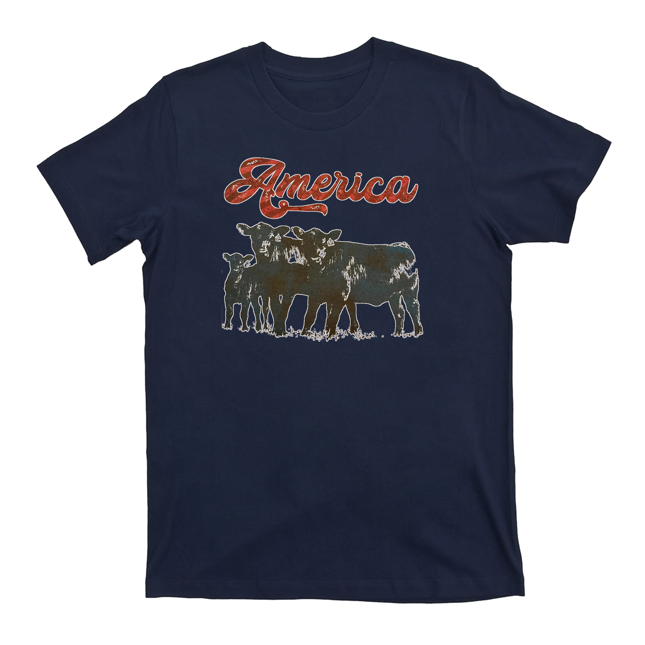 American Cattle West Cowboy T-Shirts