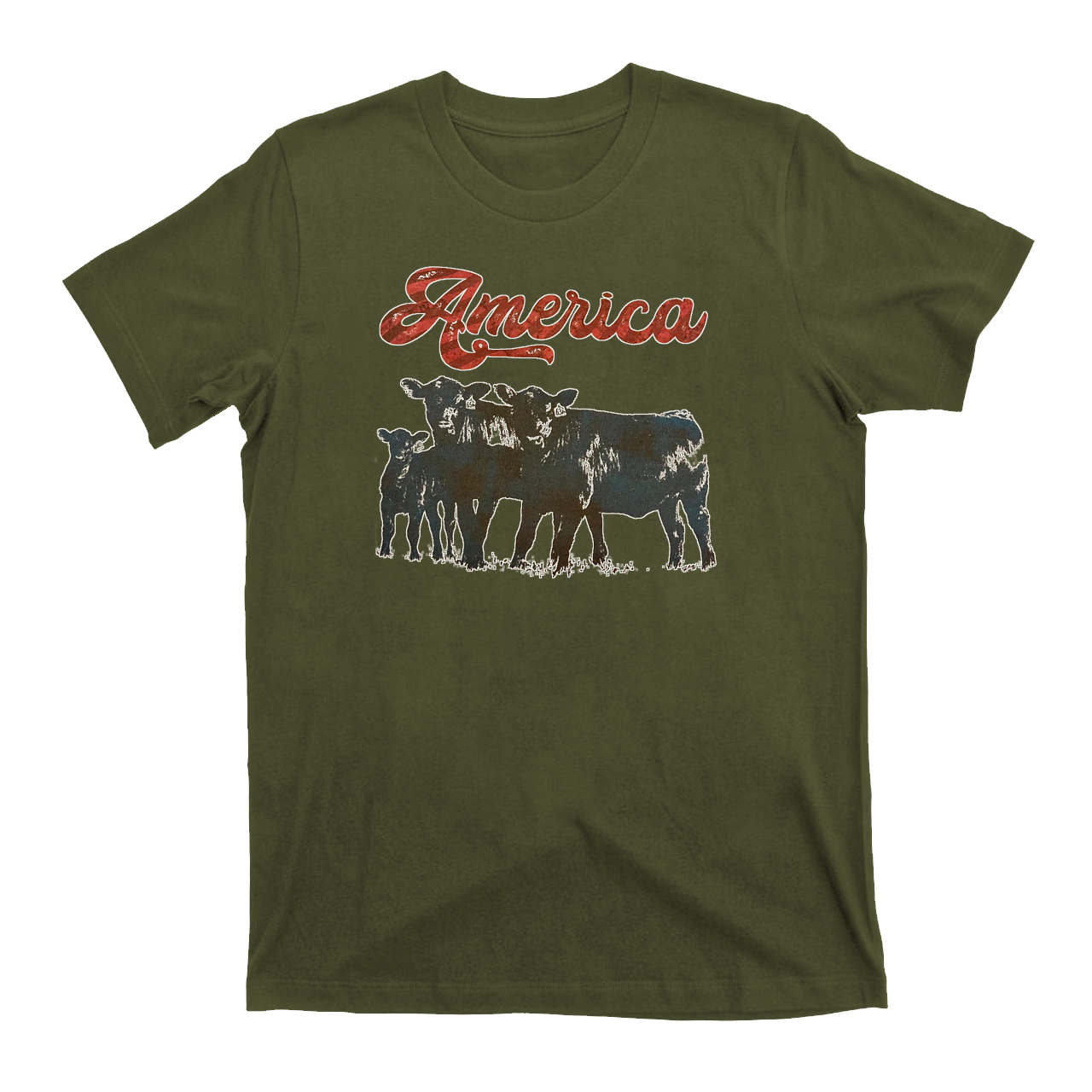 American Cattle West Cowboy T-Shirts