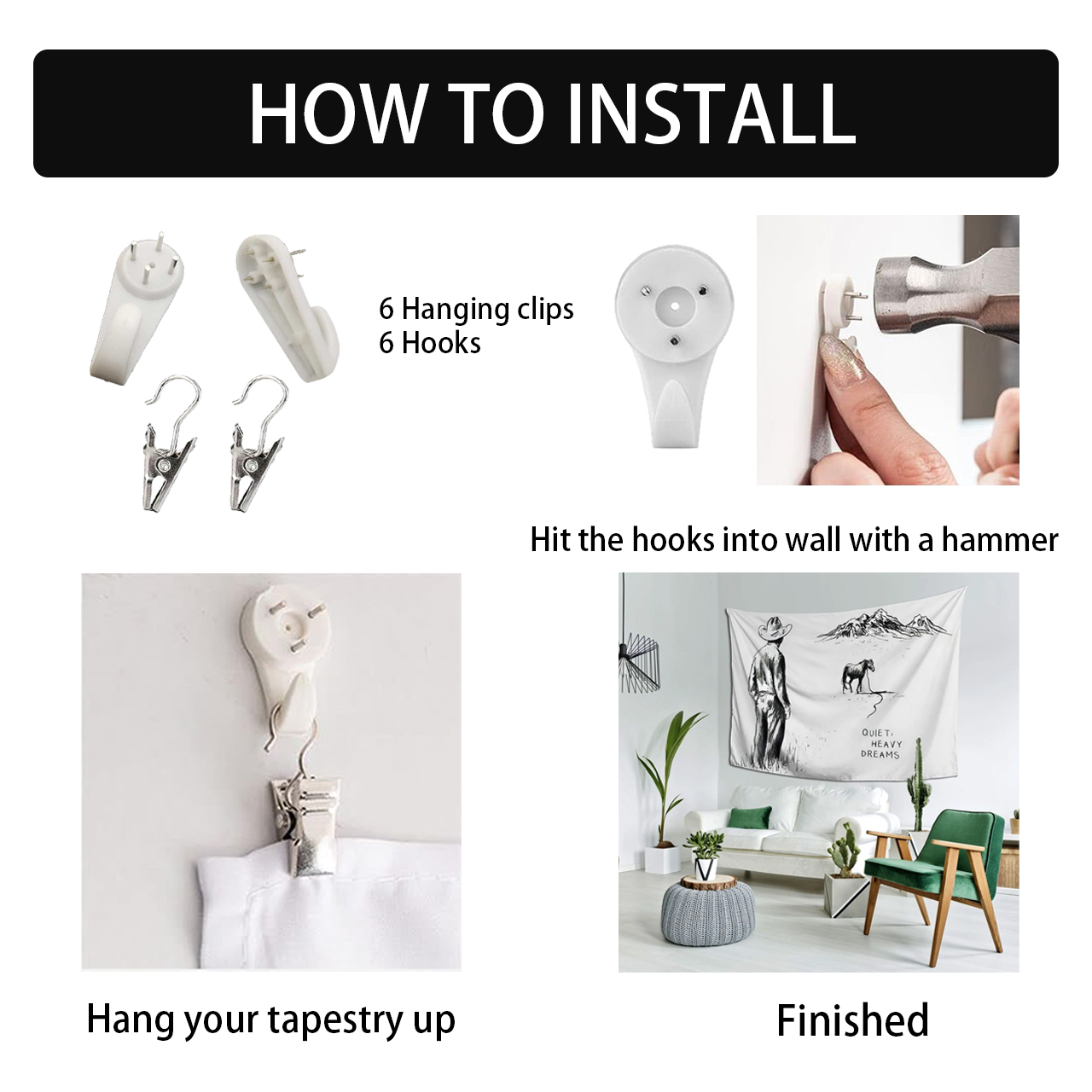 Long Live Cowboys Tapestry