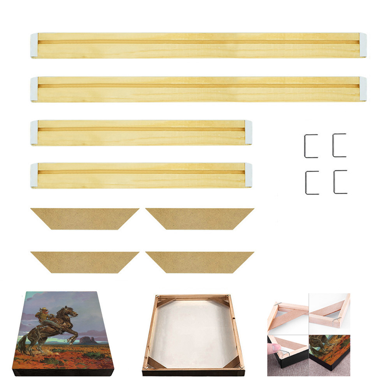 Cowboy Warriors Returning From the Desert Canvas Wall Art