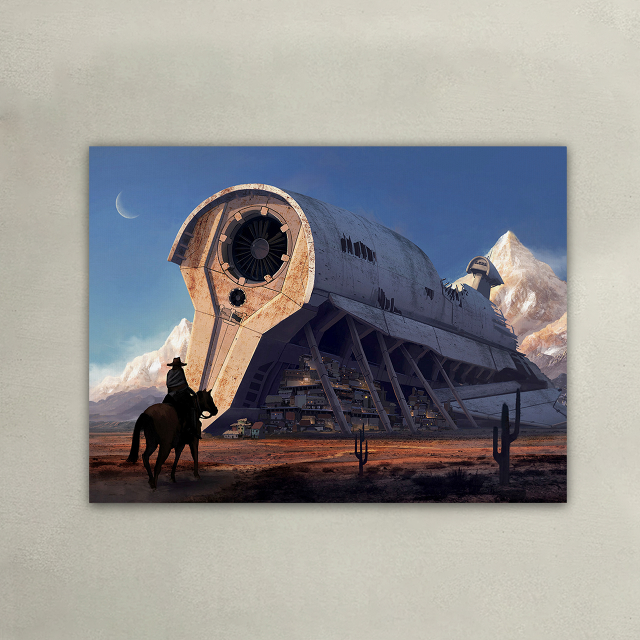 A Warm Home in Ruins Canvas Wall Art