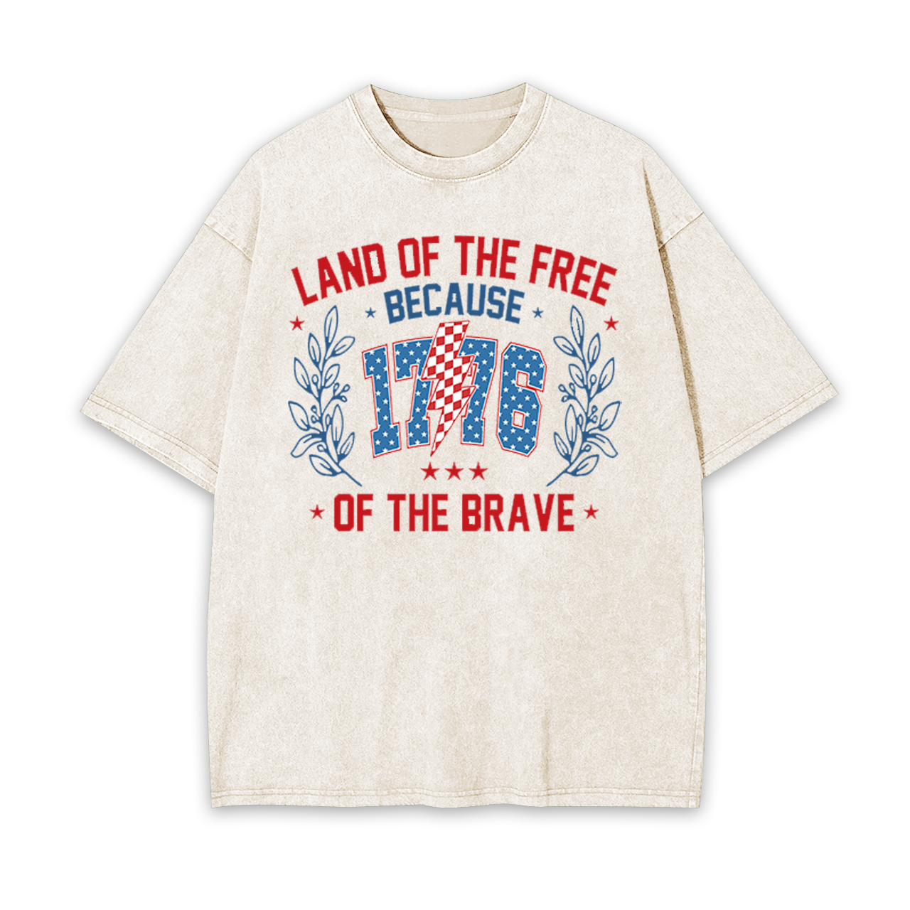 1776.Land Of The Free Garment-dye Tees
