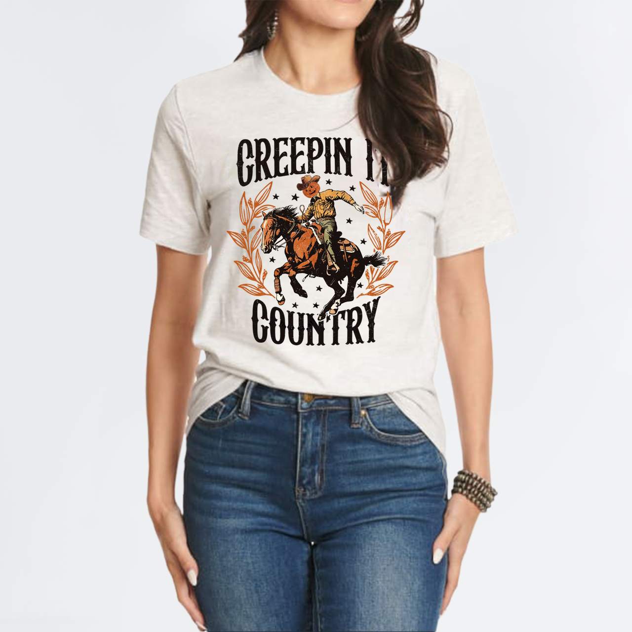 Creepin It Country Western Halloween T-Shirts