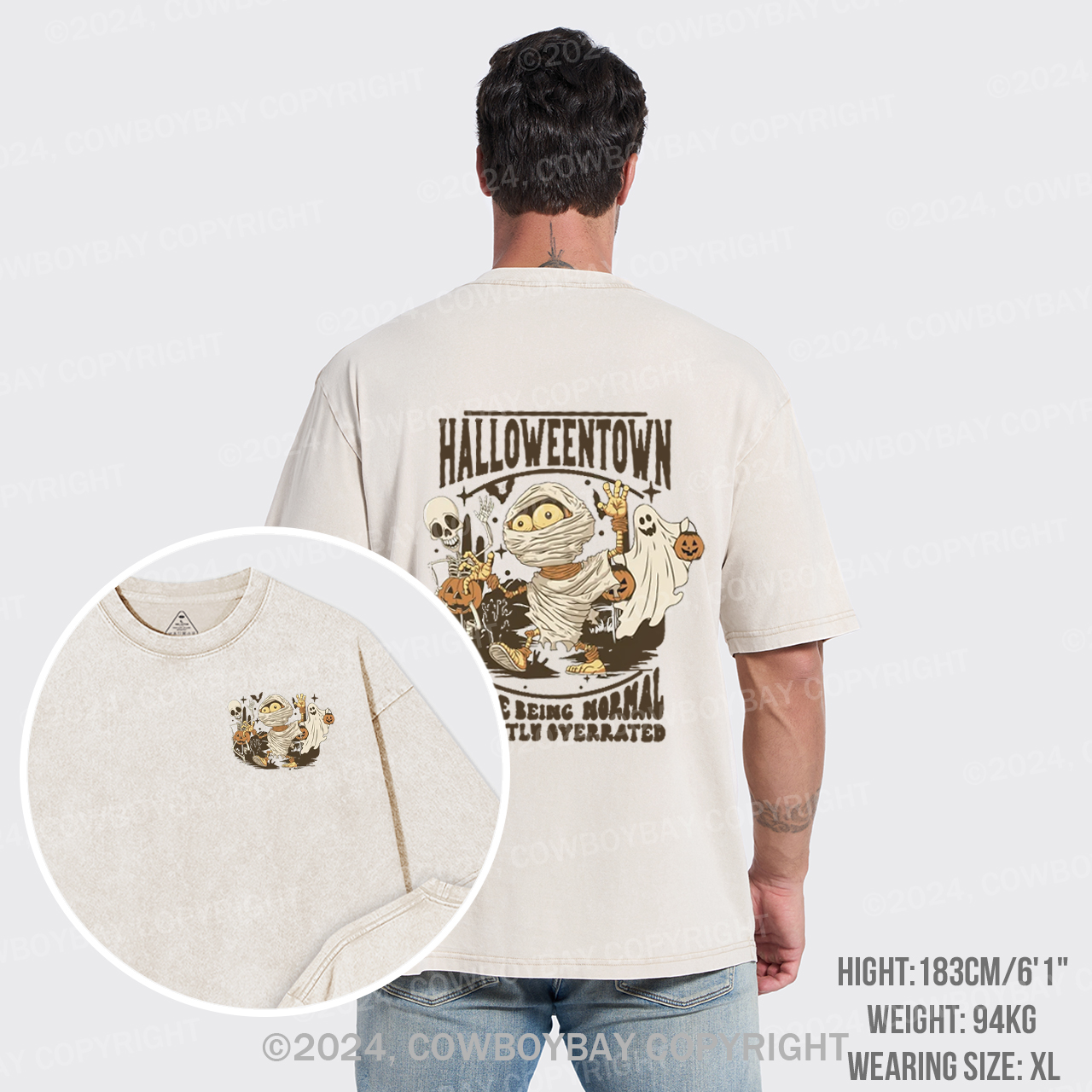Retro Halloweentown 1998 Garment-dye Tees
