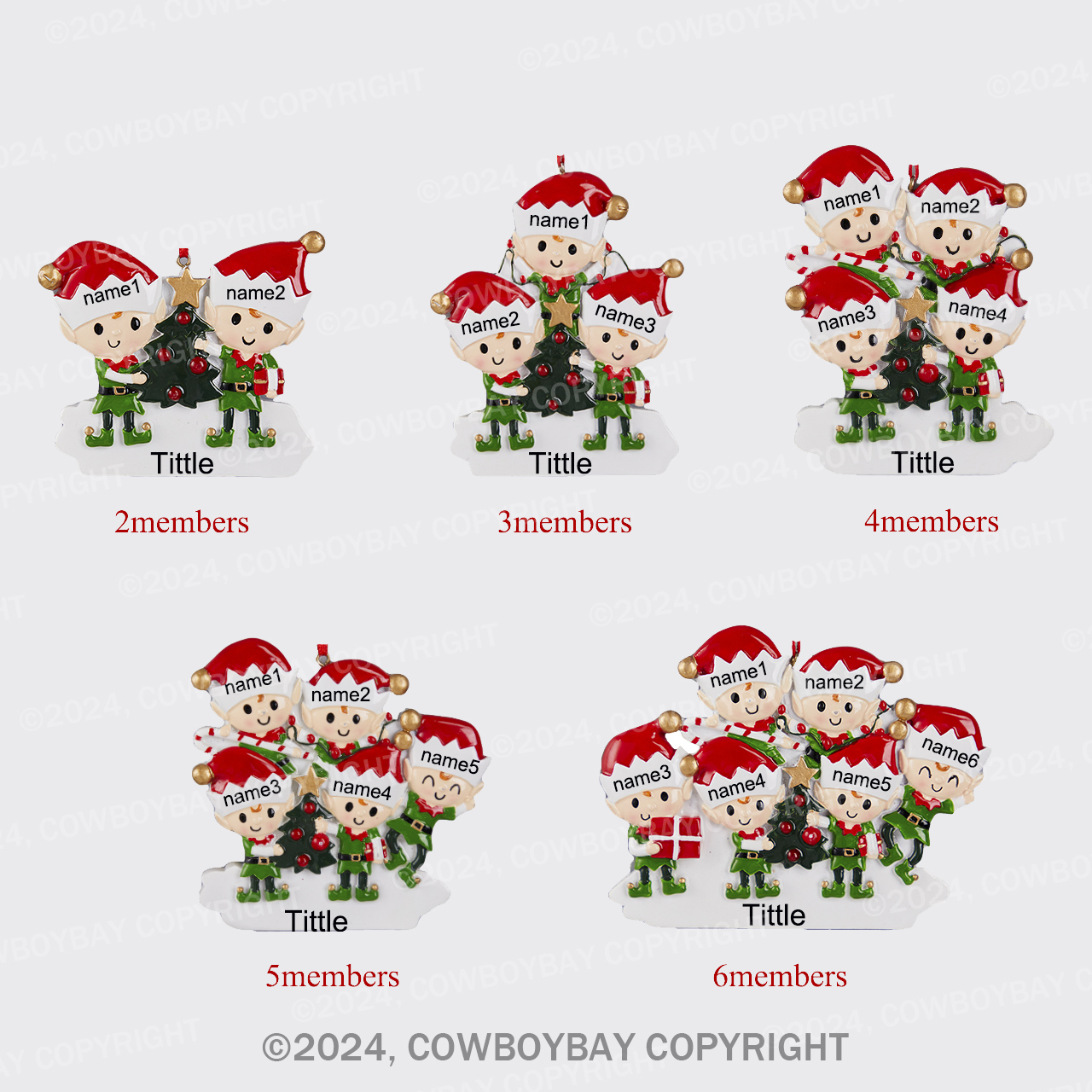 Personalized Christmas Tree Pendant