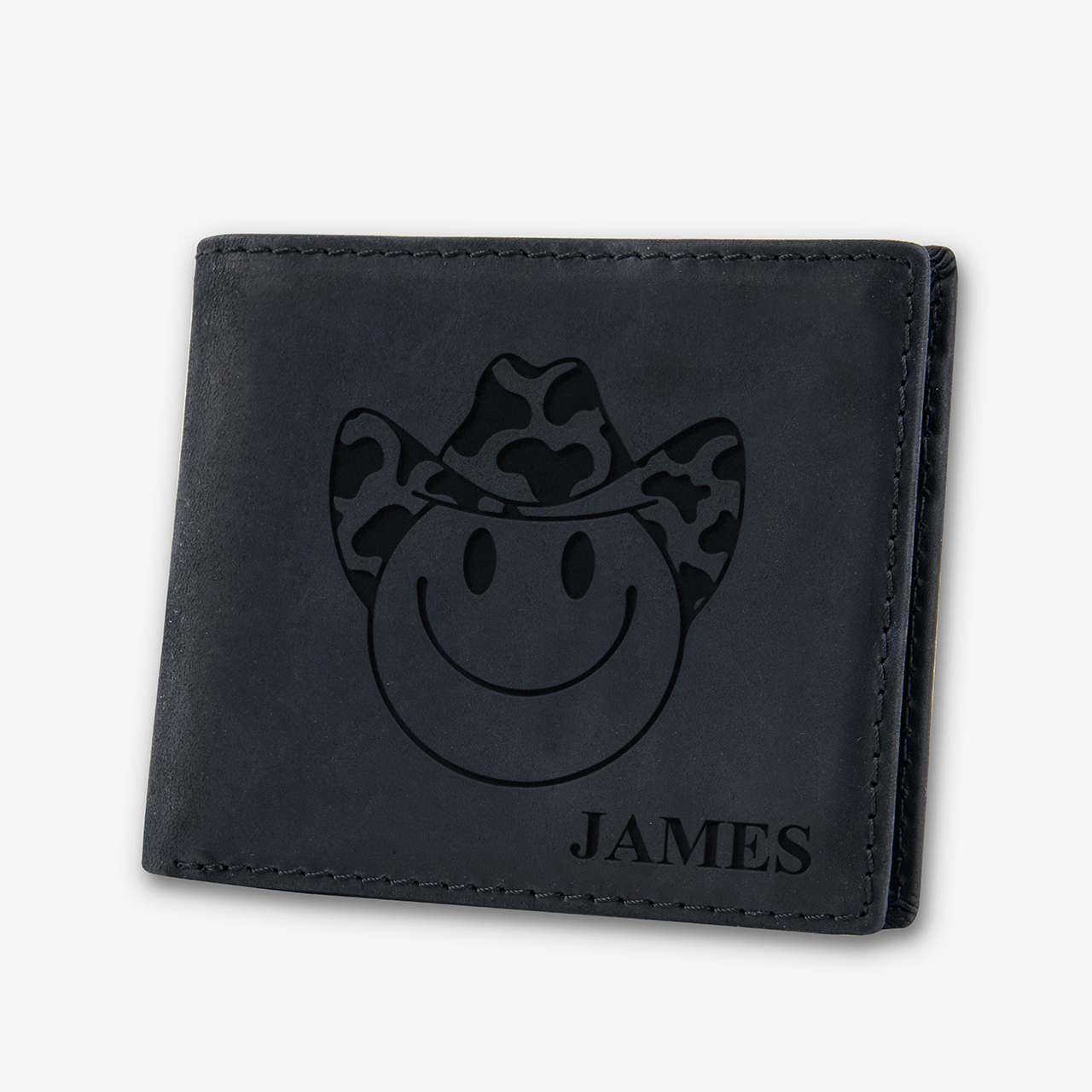Personalized Vintage Leather Wallet_Howdy