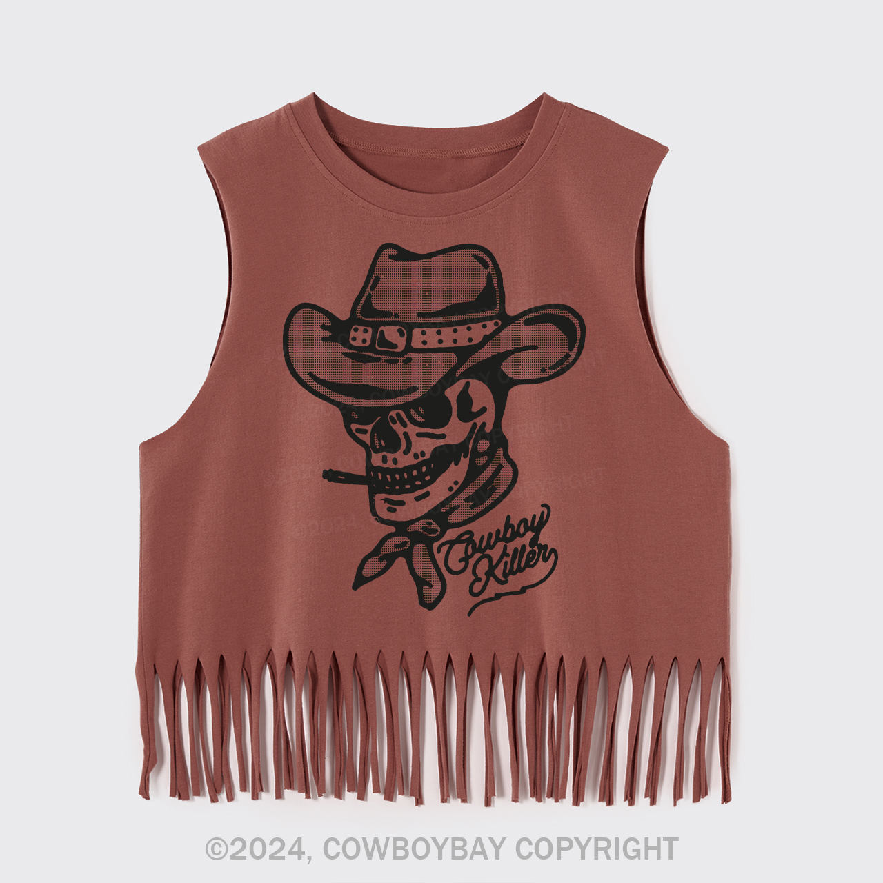 Cowboy Killer Country Concert Fringe Tank
