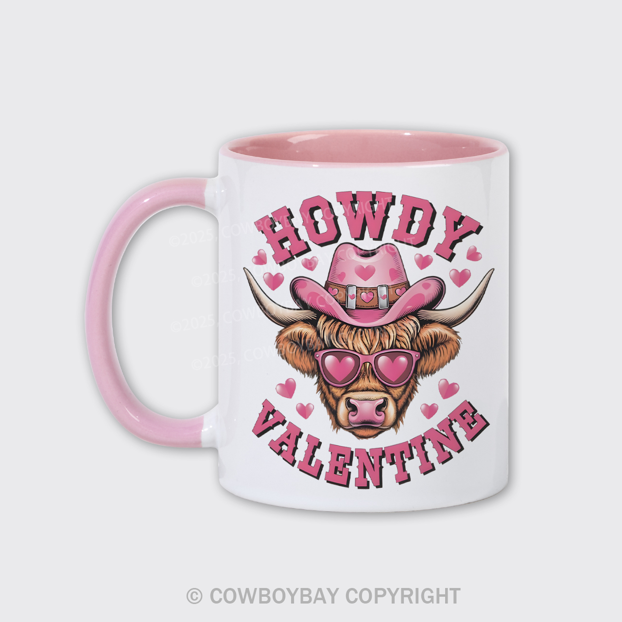 Howdy Valentine Cow Mug
