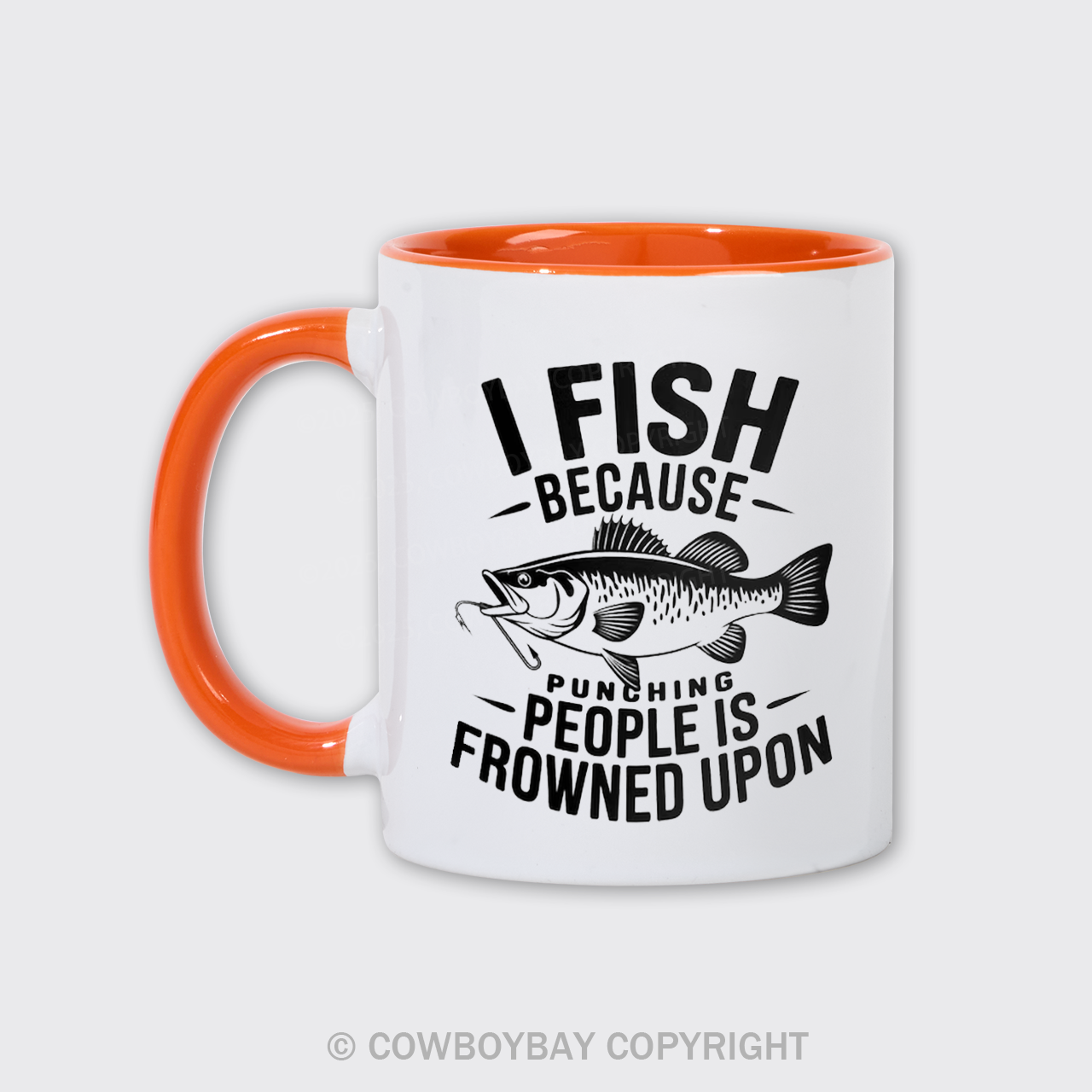 I Fish Because Punching People Is Frowned Upon Mug