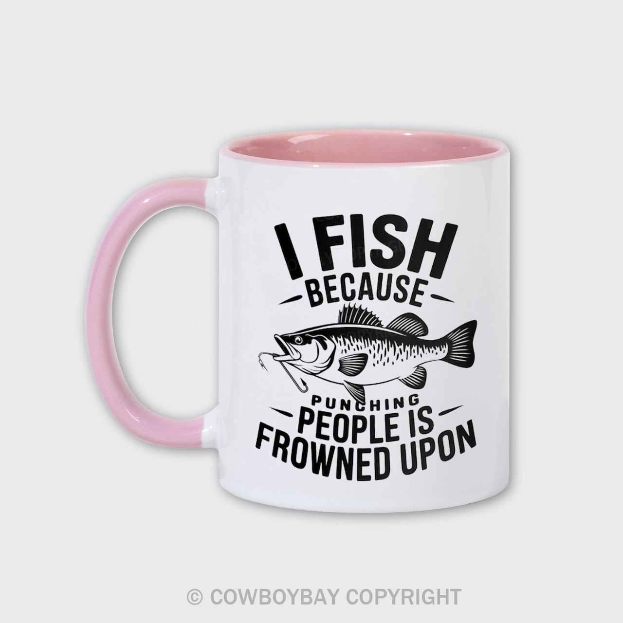 I Fish Because Punching People Is Frowned Upon Mug