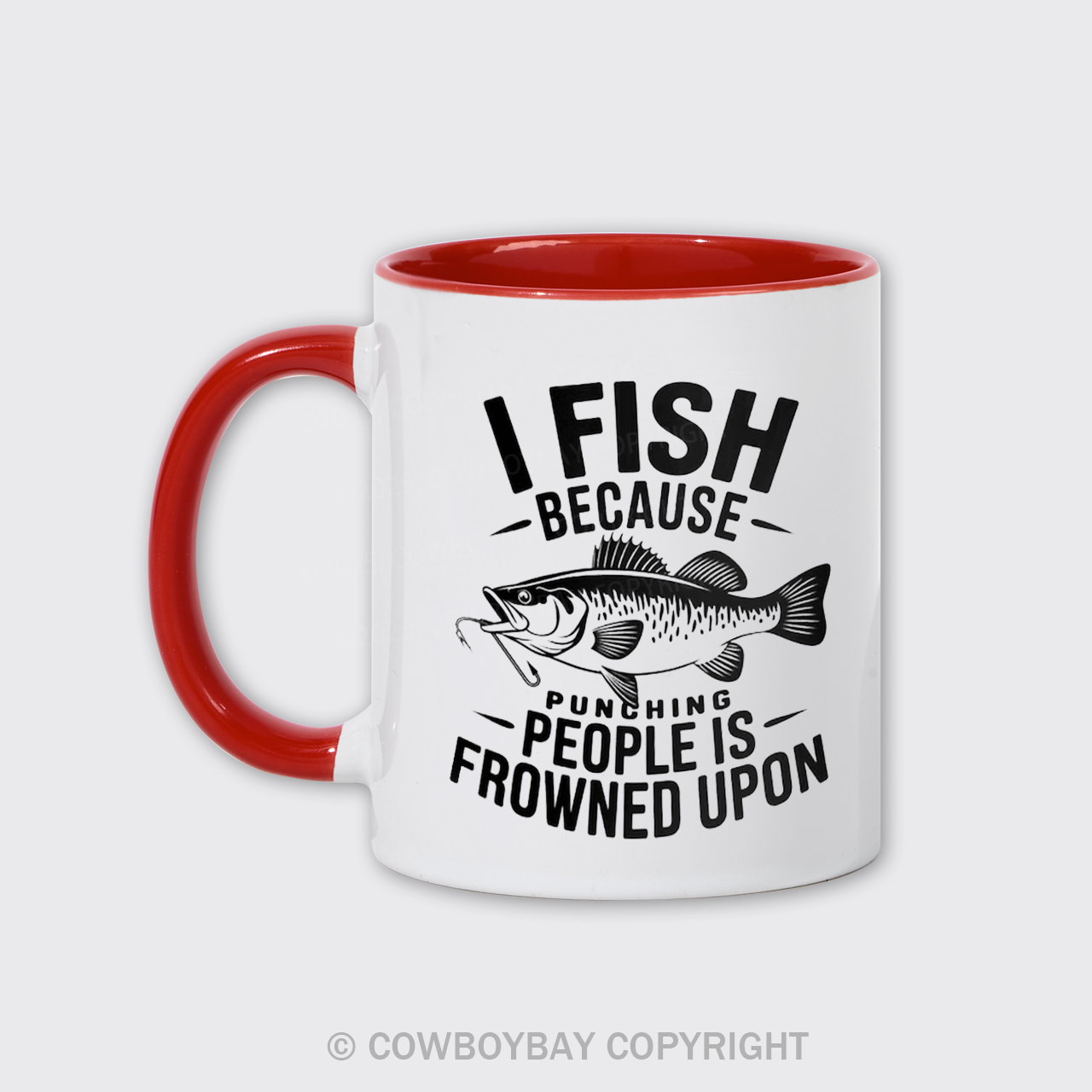 I Fish Because Punching People Is Frowned Upon Mug
