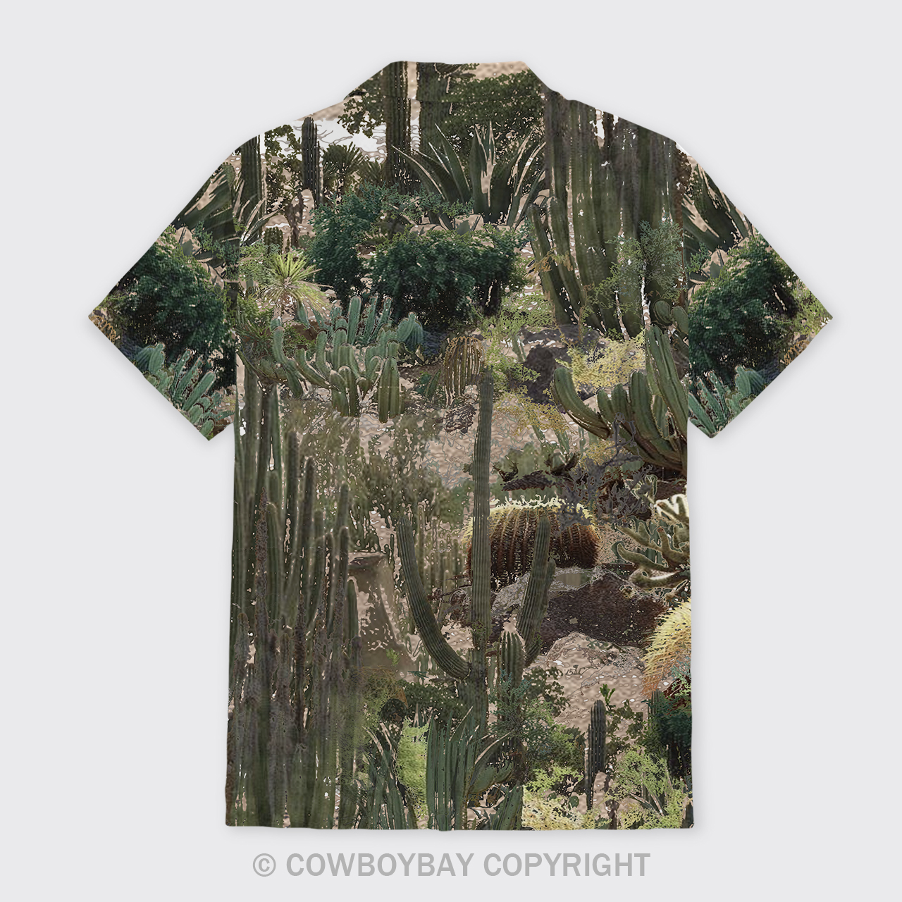 Cactus Pattern Button Up Shirts