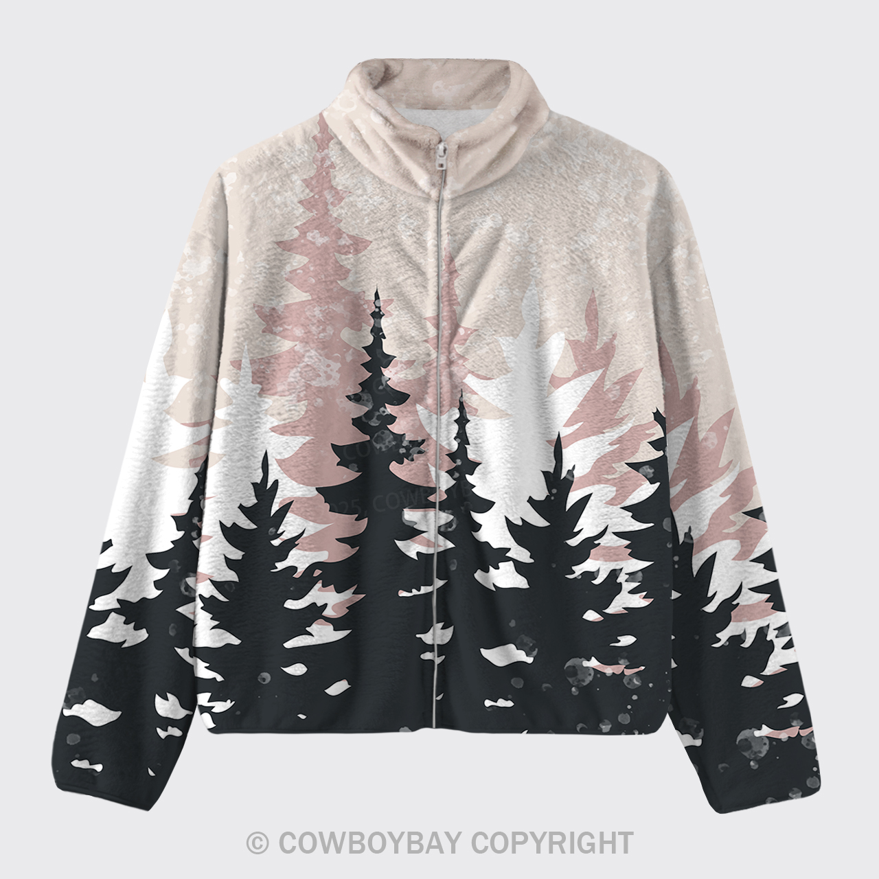 Forest Design Fleece Jacket