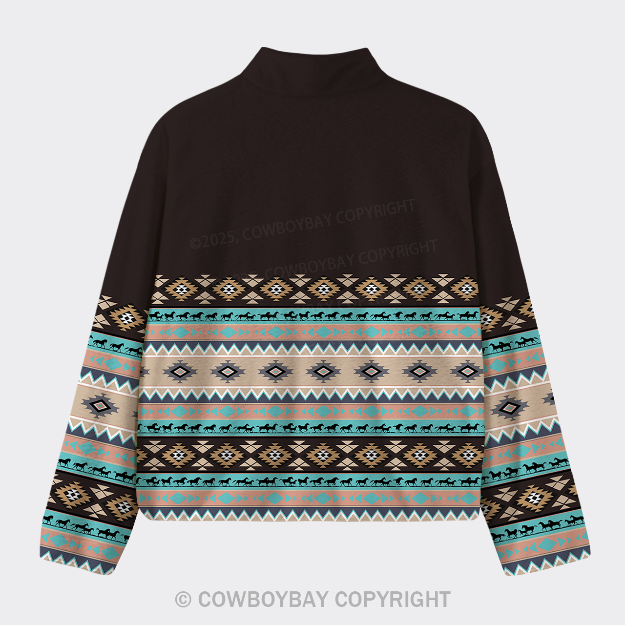Aztec Pattern Design Fleece Jacket_1