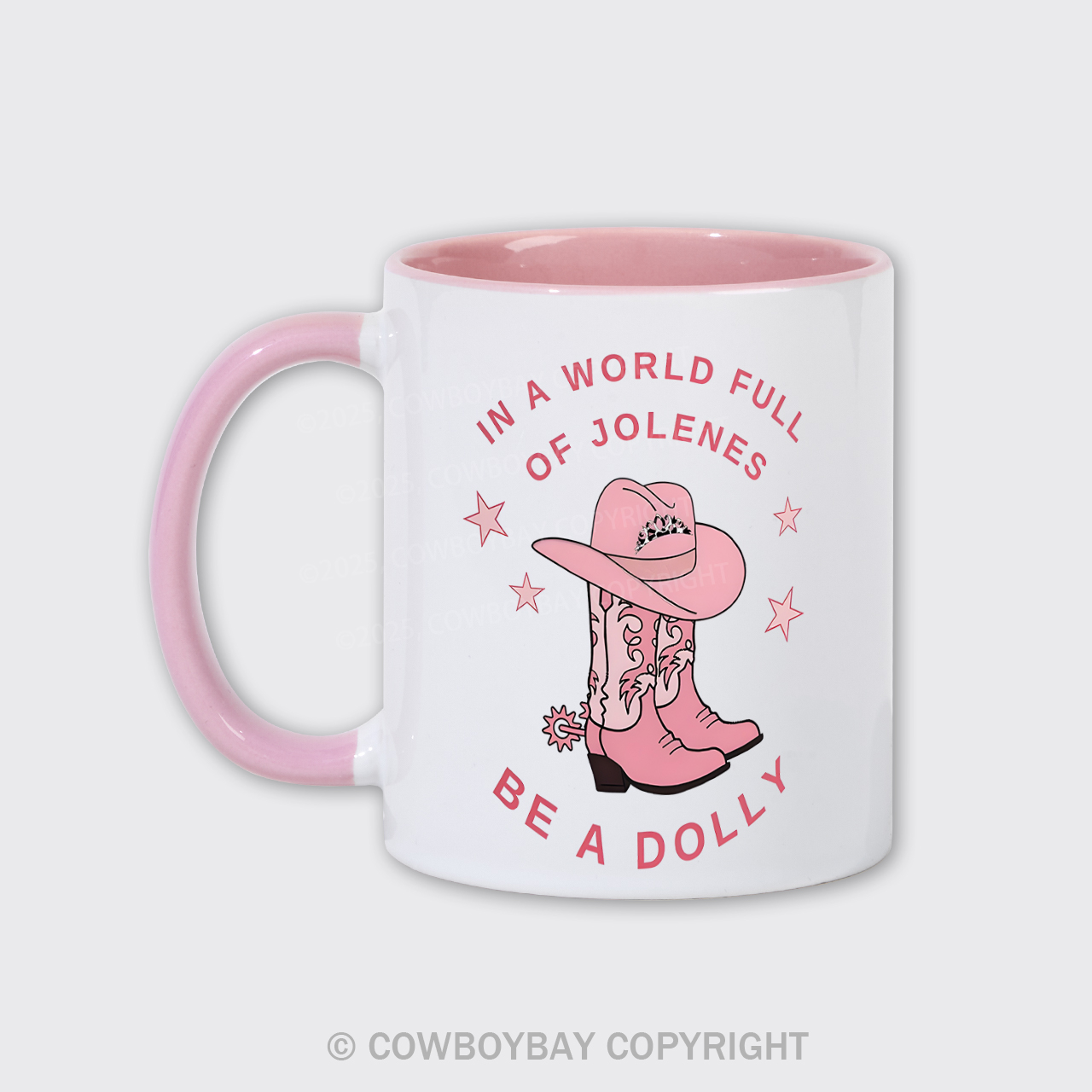  Pink Cowboy Hat And Boots Mug