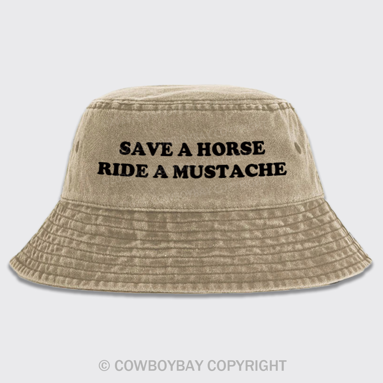Save A Horse Ride A Mustache Bucket Hat
