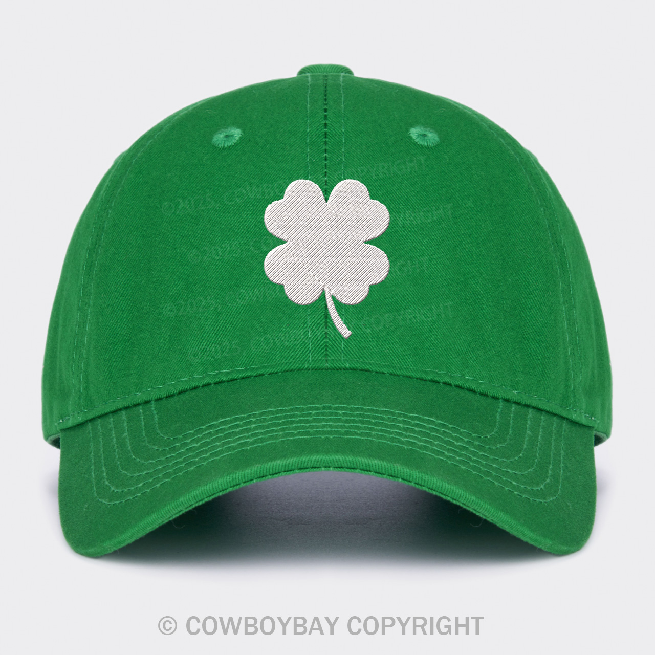 Four Leaves Clover Embroidered Baseball Hat